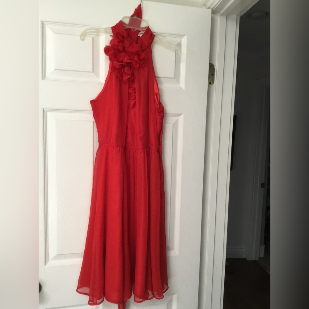 Red party dress. Never worn